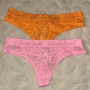 Two pair of Victoria’s Secret women’s underwear, medium new with tags